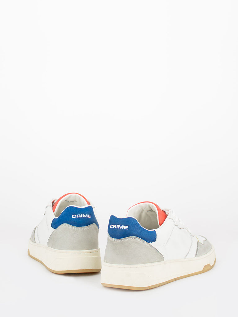 CRIME - Timeless Low Top bianco / blu / rosso
