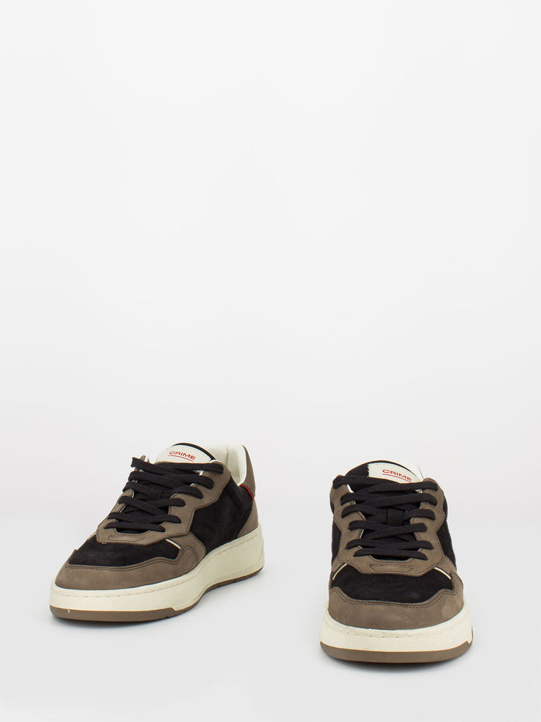 CRIME - Timeless low top nero / taupe