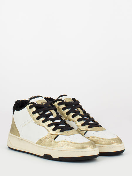 Timeless mid top bianco / oro
