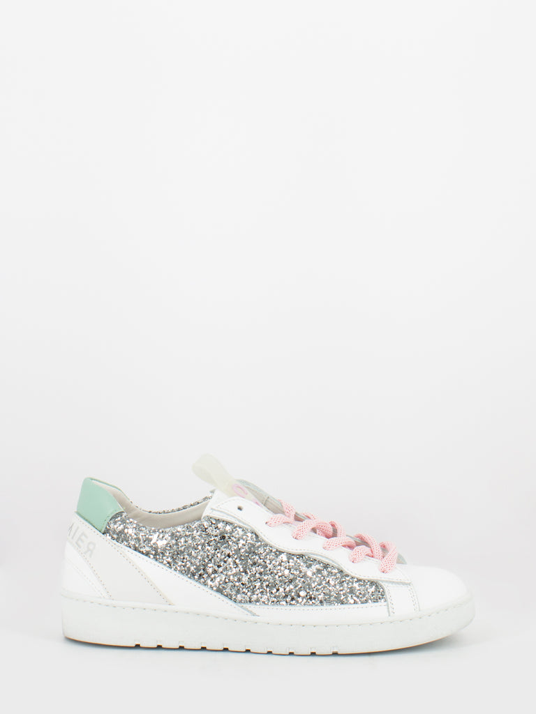 CROMIER - Sneakers Alpha glitter white / mint