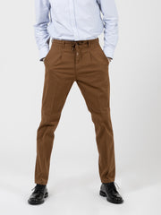 CRUNA - Pantaloni Mitte 901 moro con coulisse