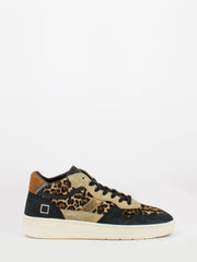 D.A.T.E. - Court 2.0 mid pony leopard