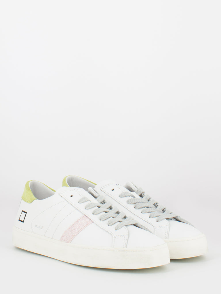 D.A.T.E. - Hill low calf white / yellow