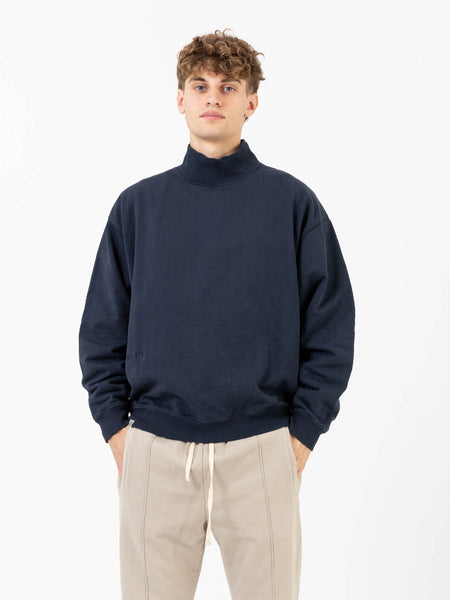 Noah high neck sweatshirt dark blue