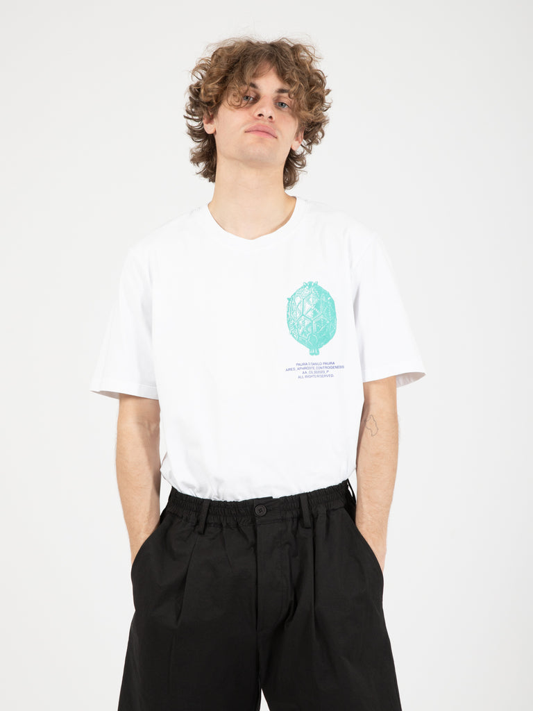 DANILO PAURA - T-shirt basic fit precious white