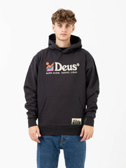 DEUS - Felpa hoodie Rubble anthracite