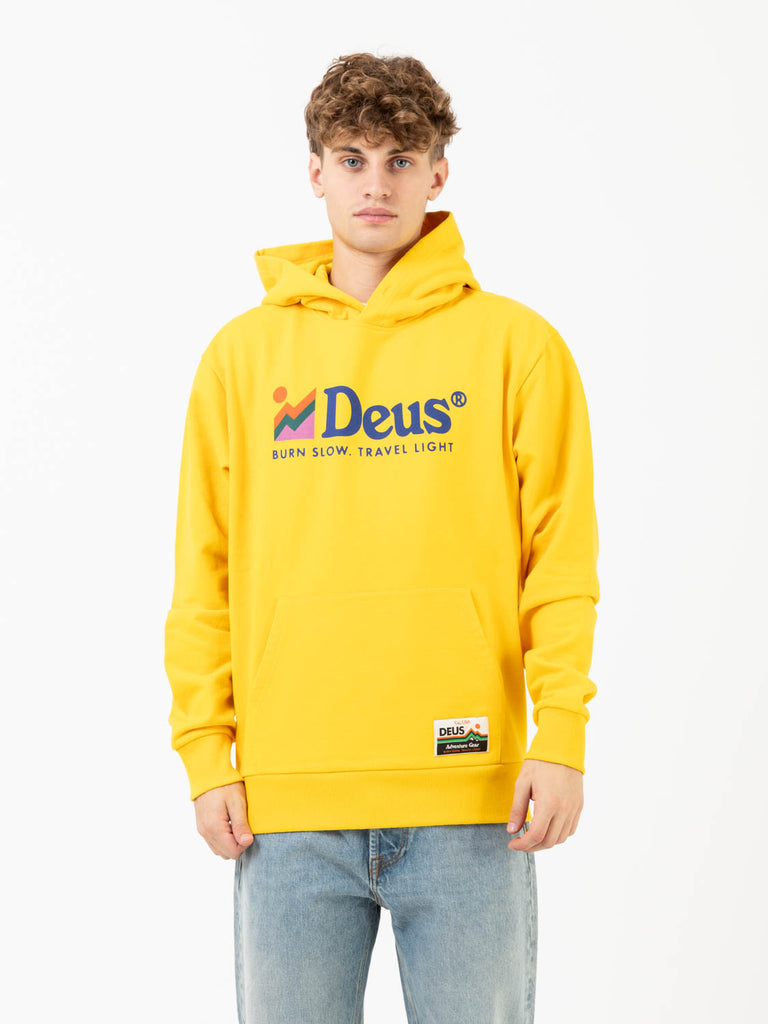 DEUS - Felpa hoodie Rubble freesia yellow