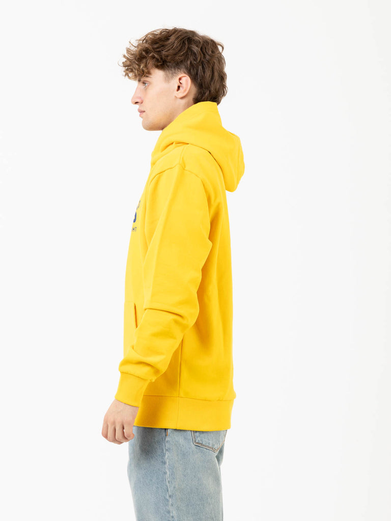 DEUS - Felpa hoodie Rubble freesia yellow