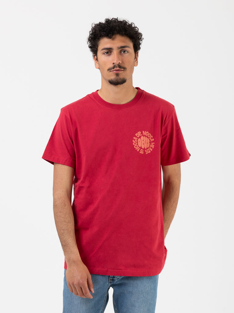DEUS - T-shirt Noosa Surf jester red