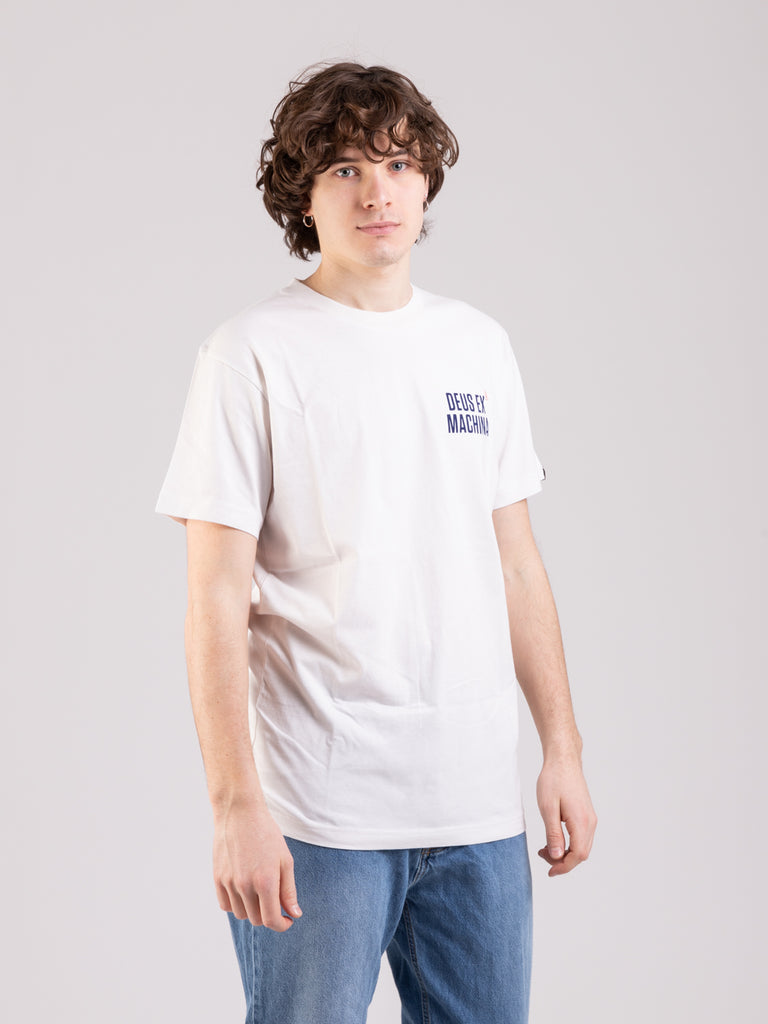DEUS - T-shirt Panorama vintage white