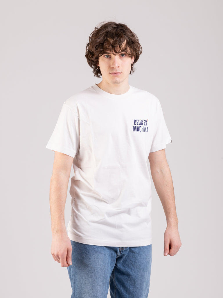 DEUS - T-shirt Panorama vintage white