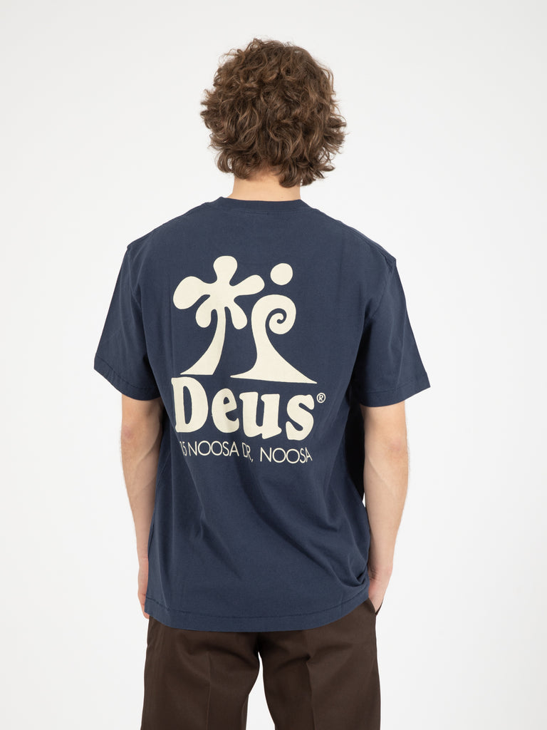 DEUS - T-shirt Wobbles navy