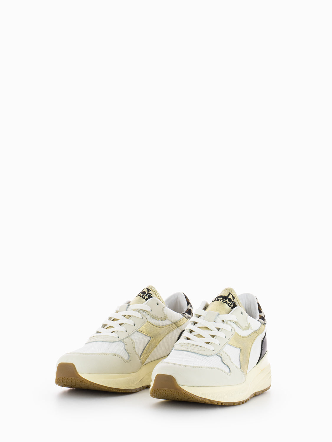 Sneakers Venus Metallic Animalier antique white