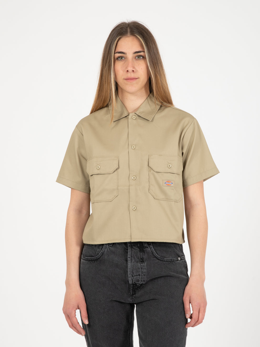 Camicia work S/S W rec khaki