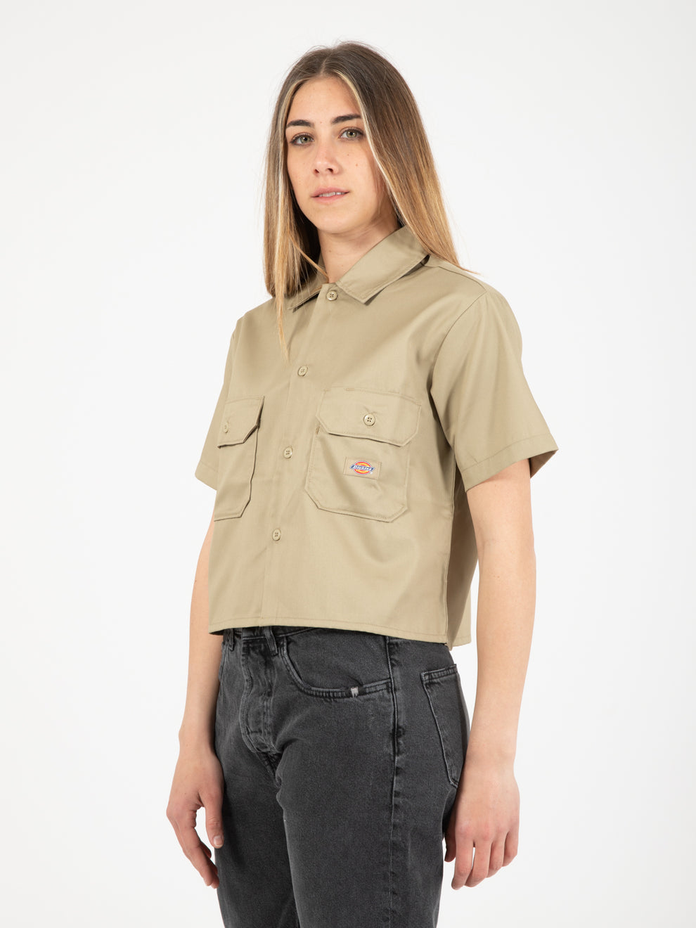 Camicia work S/S W rec khaki