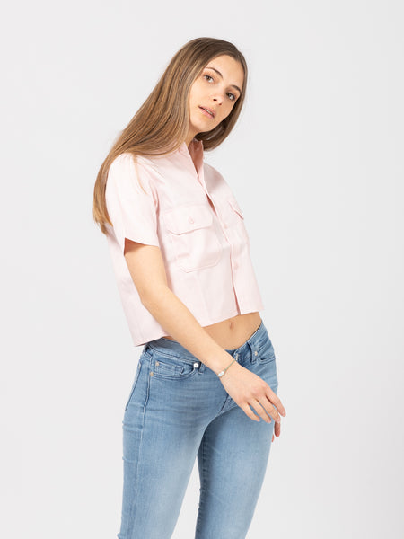 Camicia work S/S W rec light pink