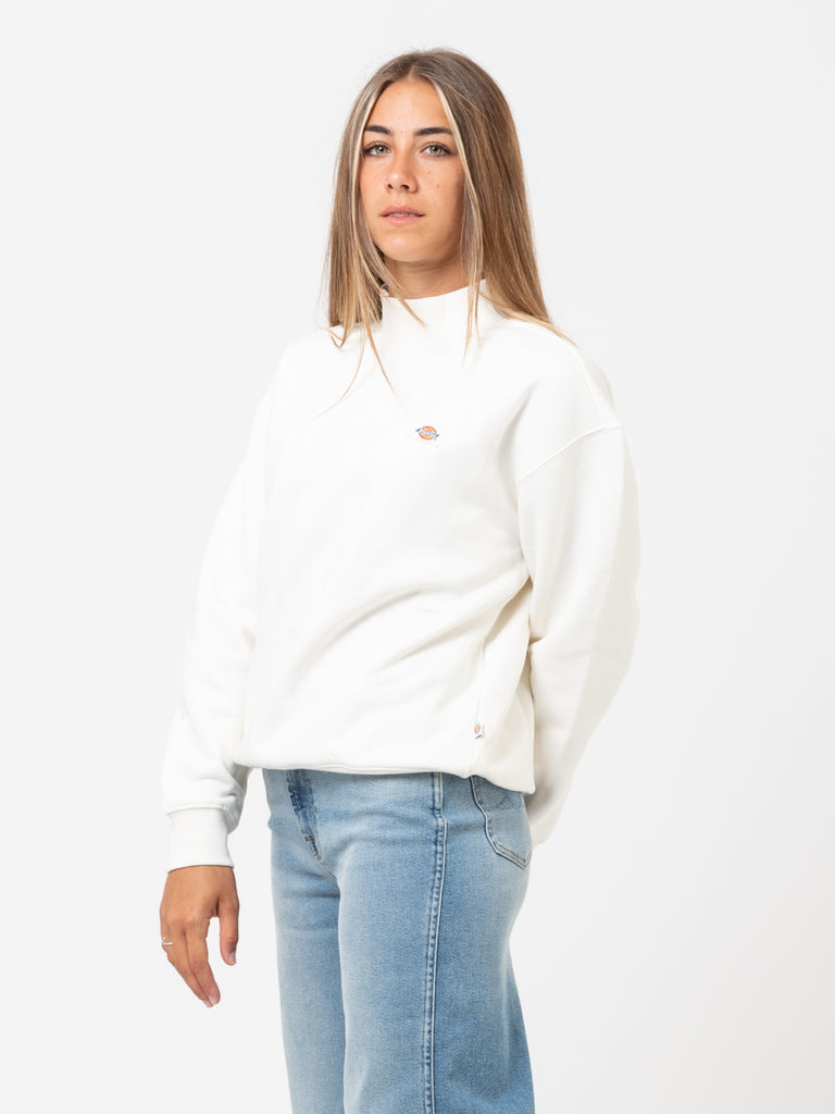 DICKIES - Felpa Oakport High Neck ecru