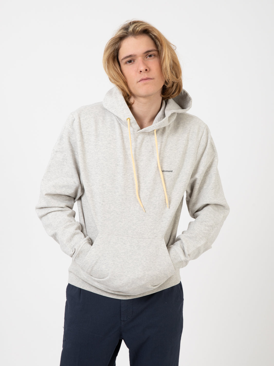 Felpa Anwen hoodie grey melange