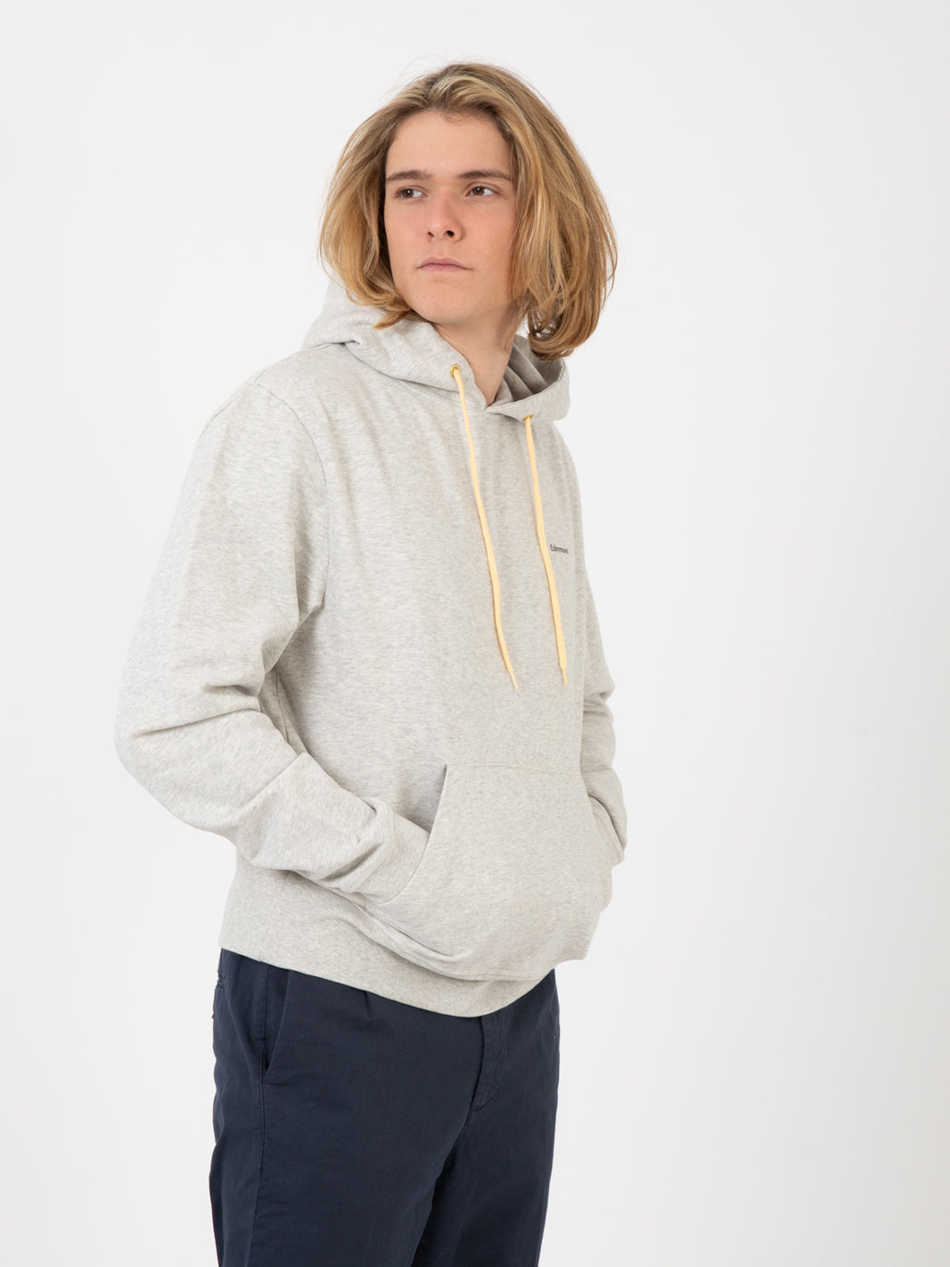 Felpa Anwen hoodie grey melange
