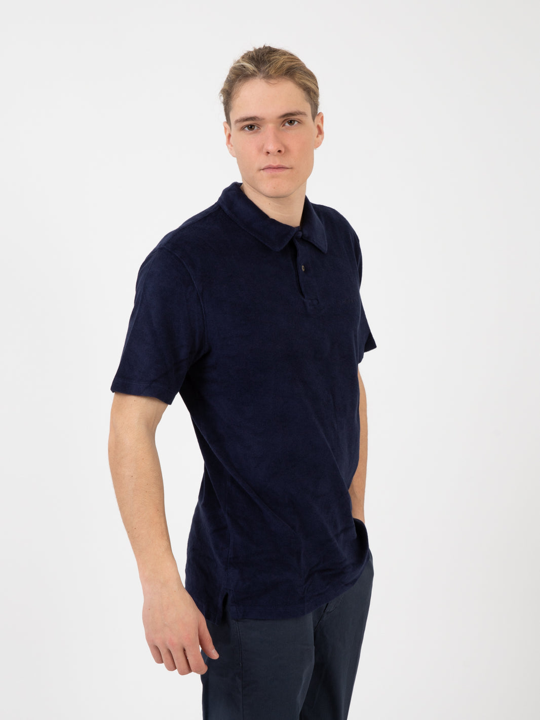 Polo Terry plain navy