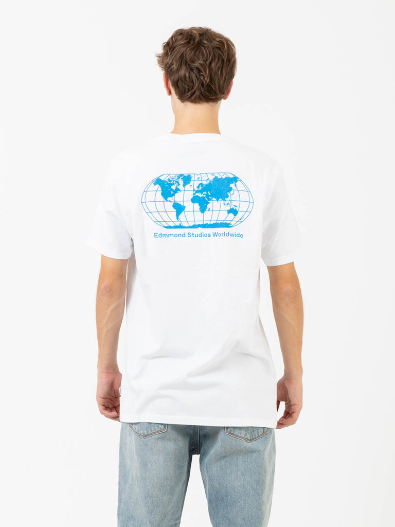 EDMMOND STUDIOS - T-shirt Globe white