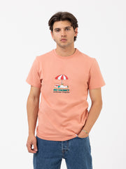 EDMMOND STUDIOS - T-shirt No Vacancy Umbrella plain salmon