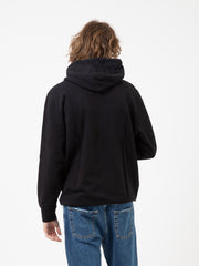 EDWIN - Felpa hoodie Sunset on MT Fuji whisper black garment washed