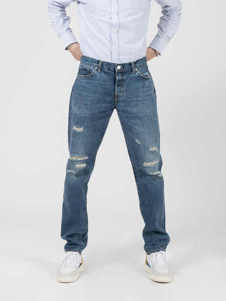Jeans regular tapered blue - remake