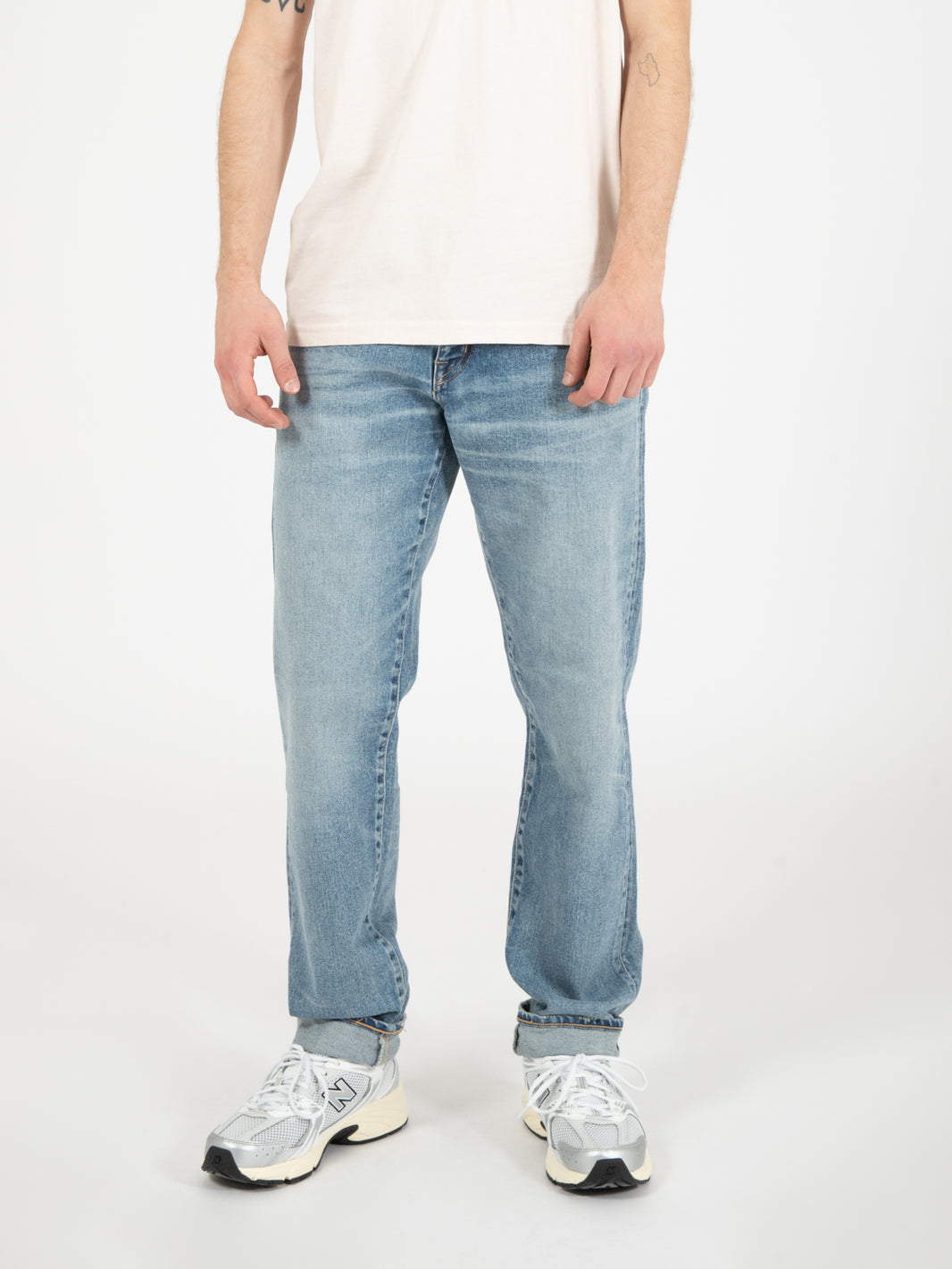 Jeans regular tapered light used blue