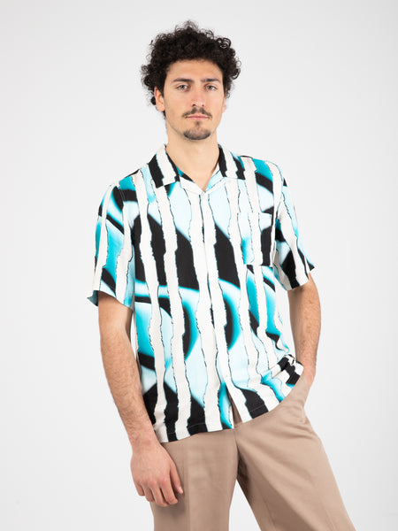 Multidimensional stripes shirt multicolor