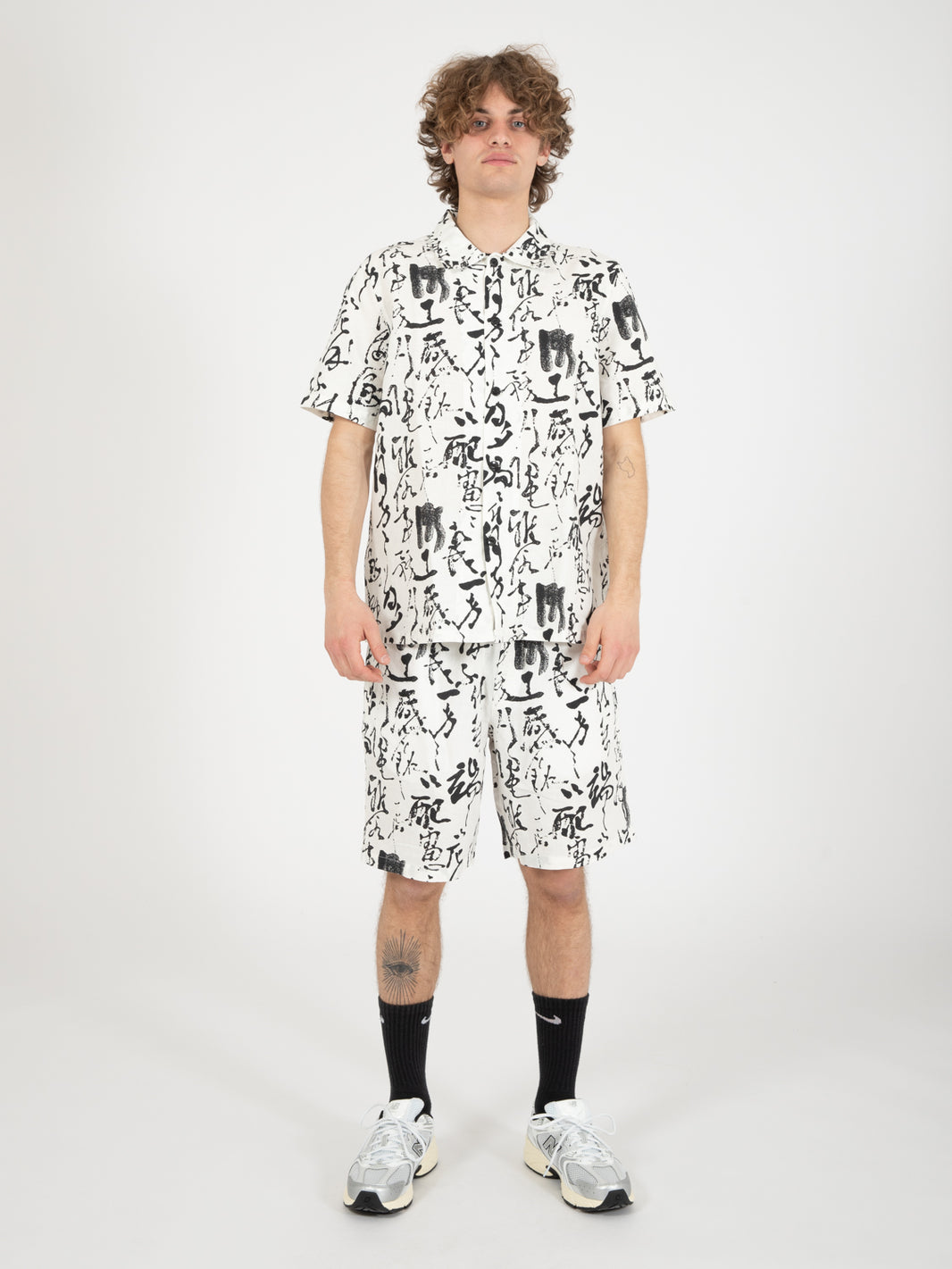 Private Letter Shirt SS black / white