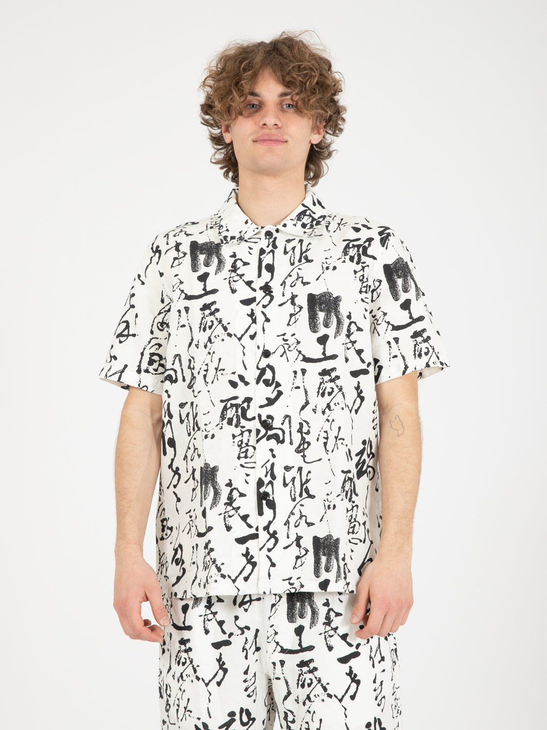 Private Letter Shirt SS black / white