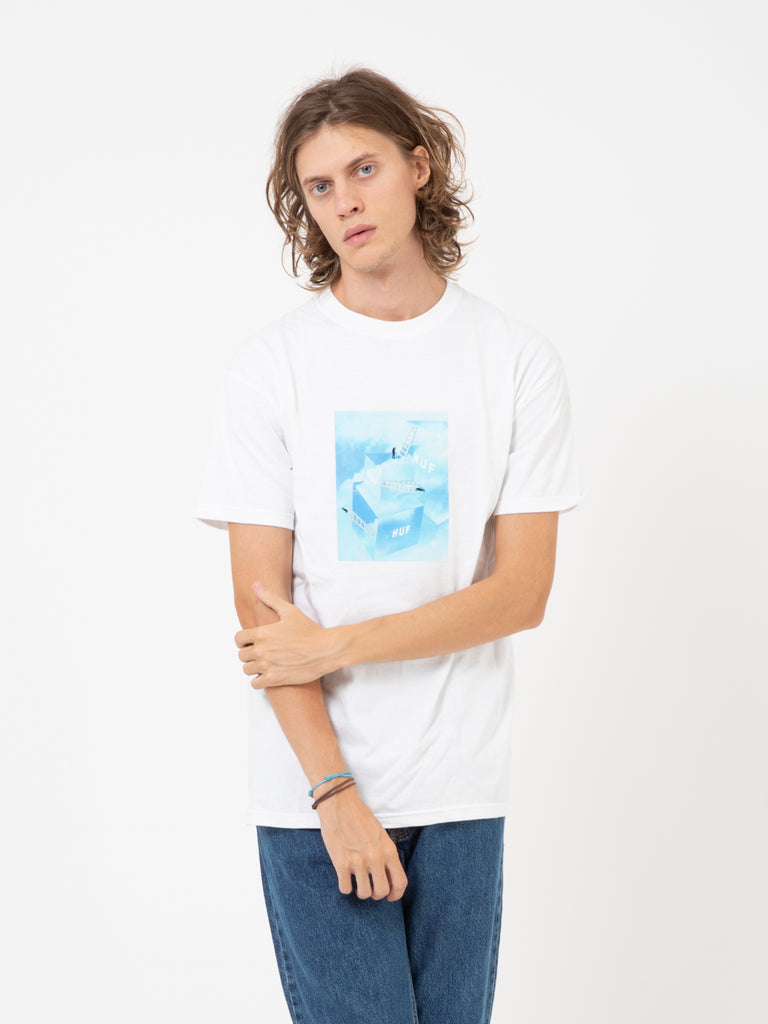 HUF - T-shirt Clouded white
