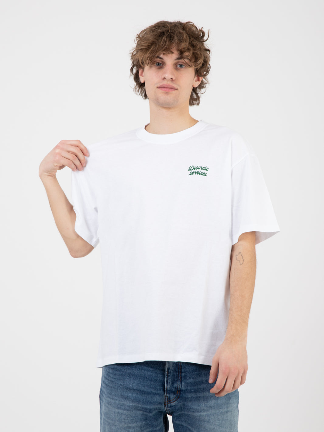 T-Shirt Discrete Service white
