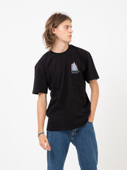 EDWIN - T-shirt Highest Mountains black garment washed