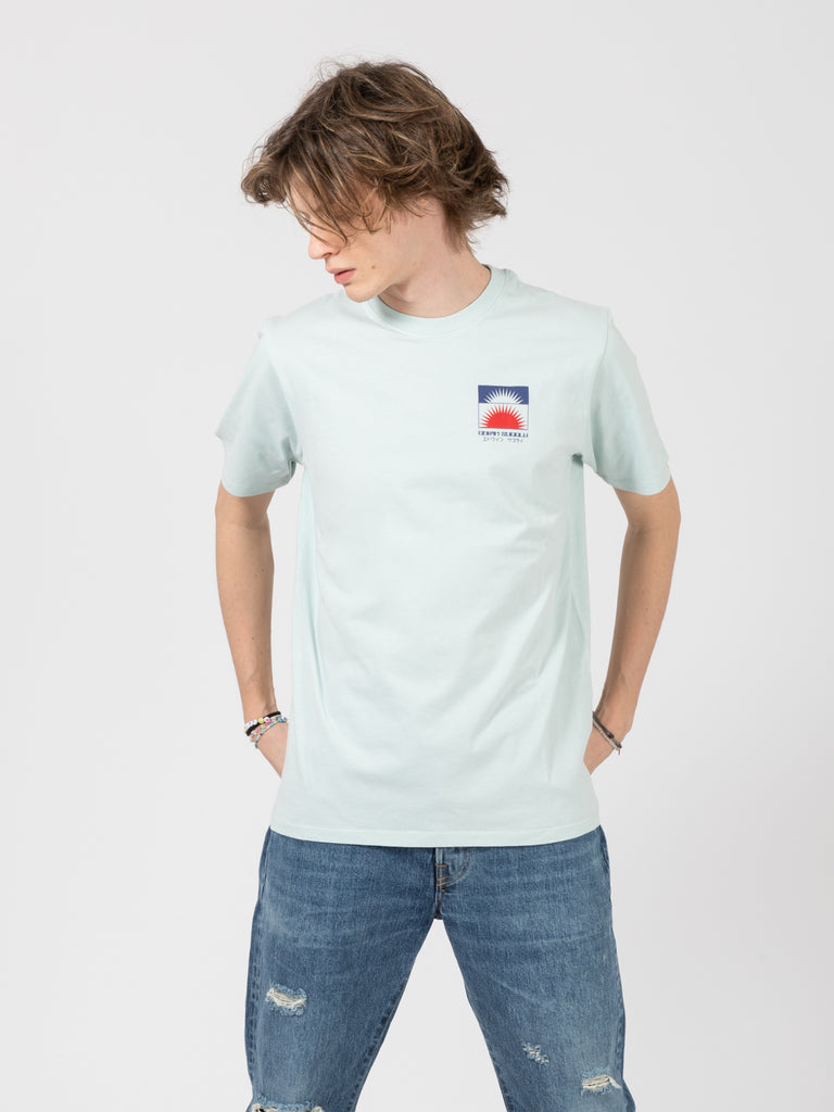 EDWIN - T-shirt Ippan starlight blue garment washed