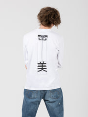 EDWIN - T-shirt L/S Violent Utsukushi white garment washed