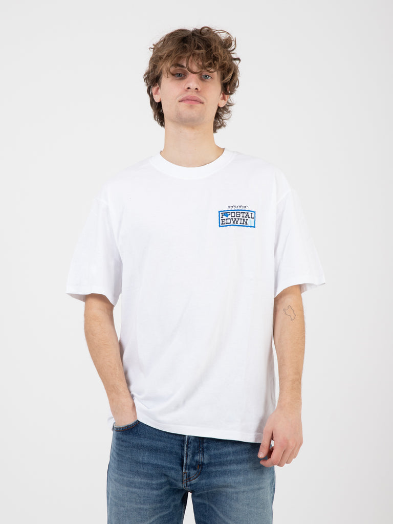 EDWIN - T-Shirt Postal white