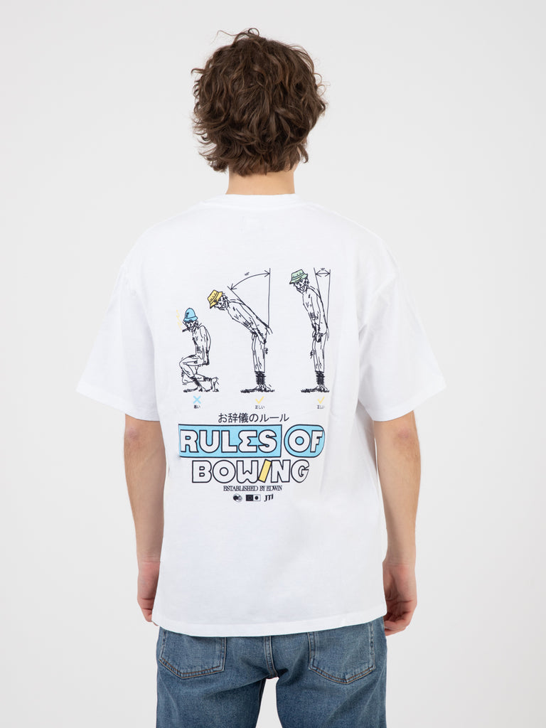EDWIN - T-Shirt Rules Of Bowing white