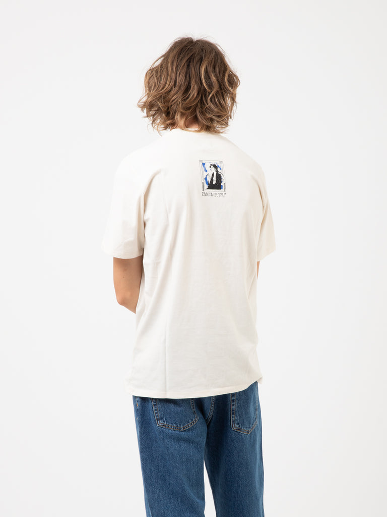 EDWIN - T-shirt Serene Fuji I whisper white garment washed