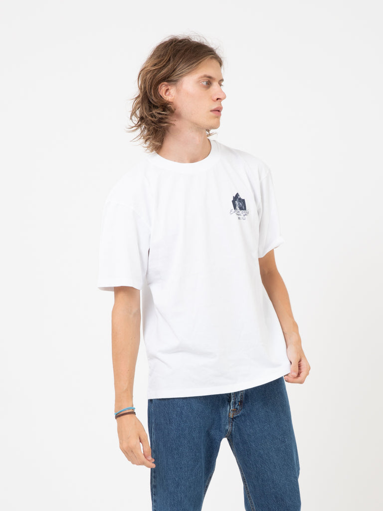 EDWIN - T-shirt Takai Yama white garment washed