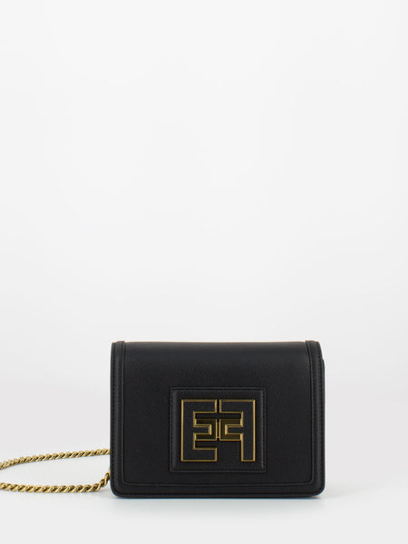 Wallet on chain nero con logo light gold