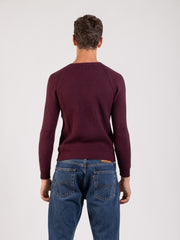 ETRE NYC - Maglione raglan girocollo bordeaux