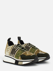 FABI - Sneakers Kilim nocciola / verde