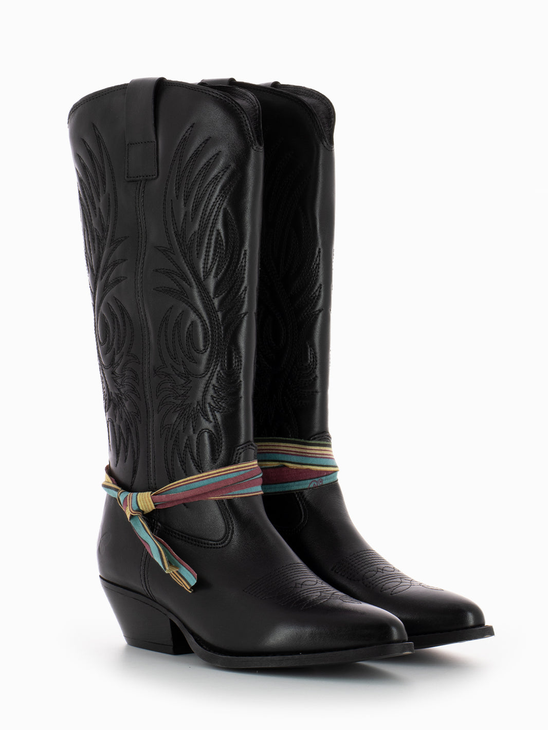 Selma Calf Black Texan Boot