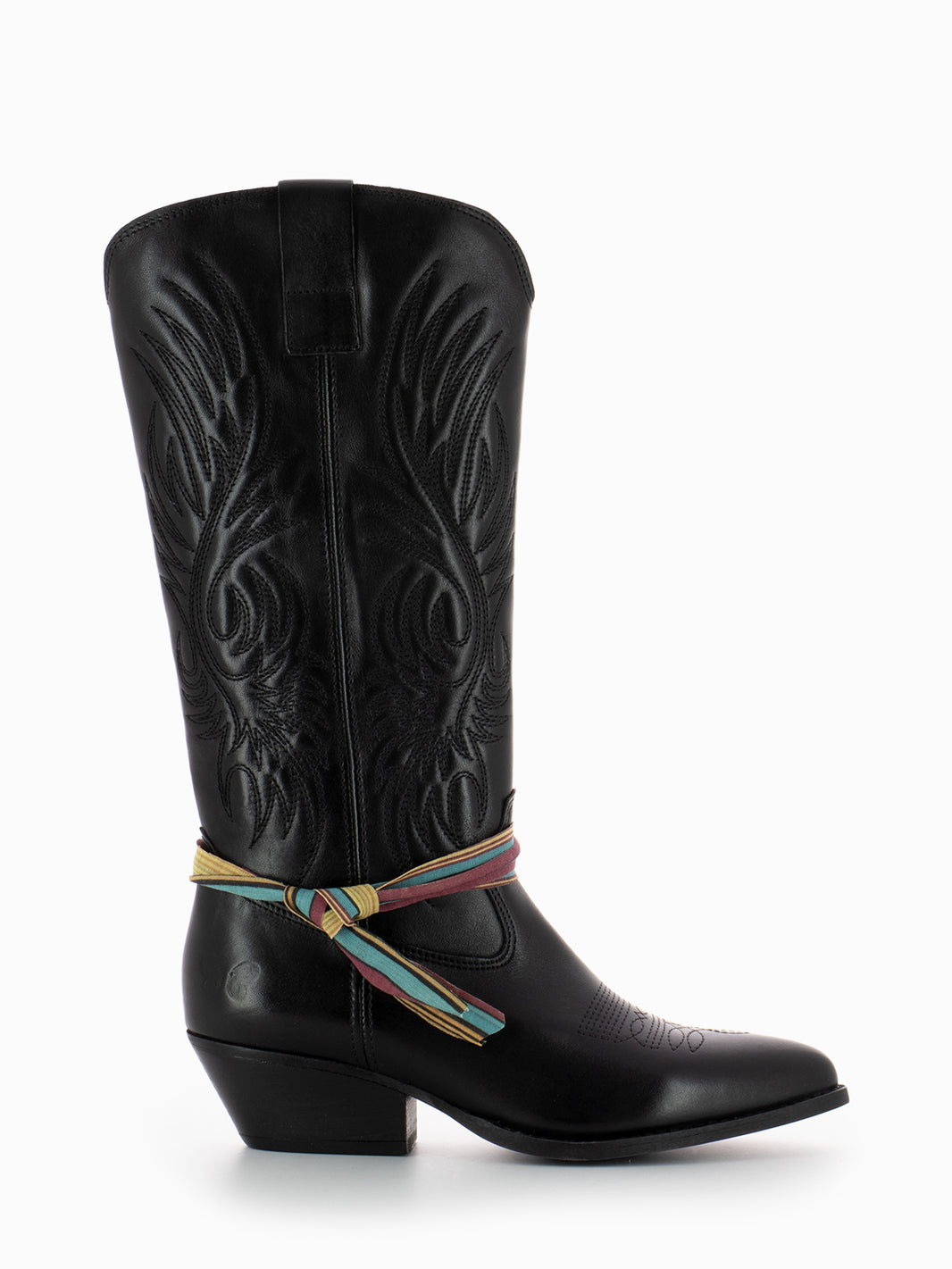 Selma Calf Black Texan Boot