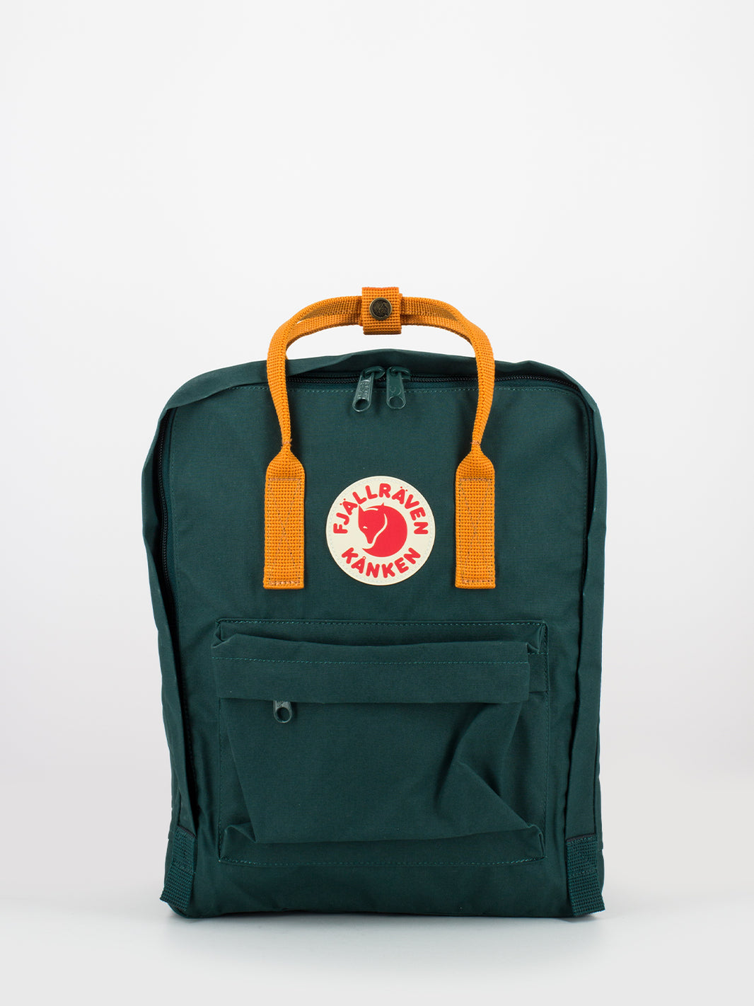 Kanken backpack arctic green / spicy orange