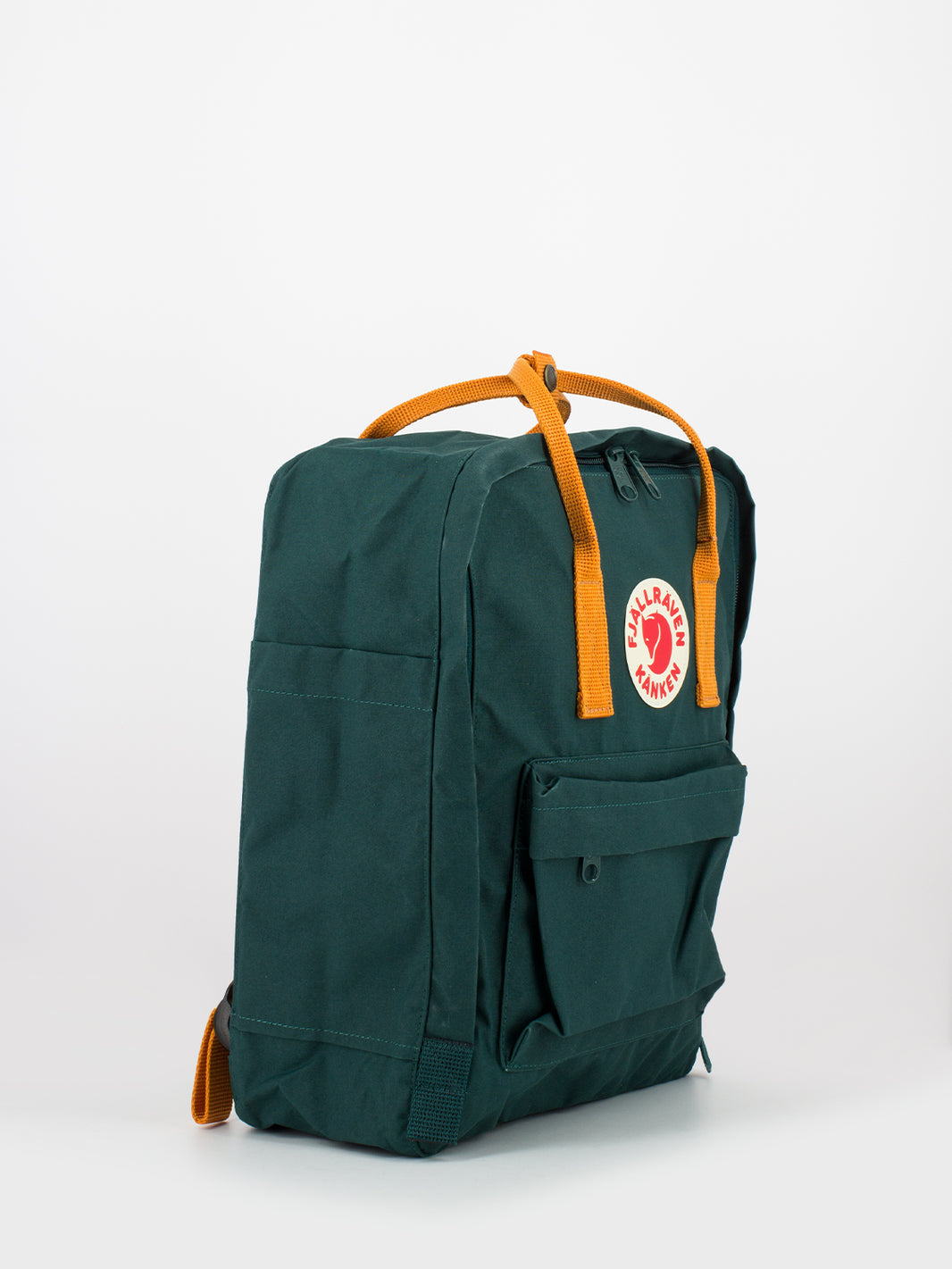 Kanken backpack arctic green / spicy orange