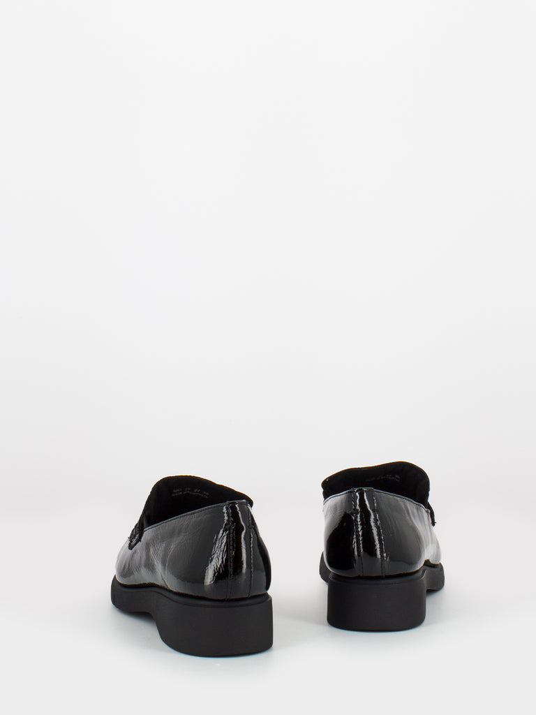 FRAU - Mocassini black shine superflex