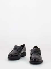 FRAU - Mocassini black shine superflex